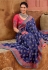 Blue banarasi silk festival wear saree 6902