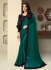 Teal Soft Sik Sequins party wear saree 28011