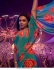 Bollywood Deepika Padukone inspired teal green georgette saree