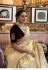 Bollywood Model Golden pure tissue crush silk wedding saree