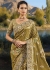 Mehandi Green banarasi silk wedding wear saree 7306
