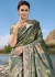 Dark Green banarasi silk wedding wear saree 7310