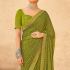 Green georgette designer Bhandini saree with blouse 1009