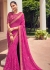 Rani Pink green georgette designer lehariya saree with blouse 1029b