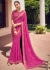 Rani Pink green georgette designer lehariya saree with blouse 1029b