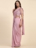Stitched Saree with blouse in Pink colour 102073B