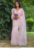 Bollywood Model Light rose organza designer saree