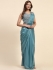 Stitched Saree with blouse in blue colour A329