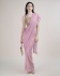 Stitched Saree with blouse in pink colour KAT215