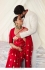 Bollywood SonakshiSinha wedding reception banarasi silk red saree