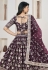 Purple jacquard circular lehenga choli 1019