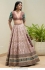 Bollywood Model Baby Pink silk wedding lehenga choli