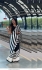 Bollywood Model Black and White green Satin digital print saree