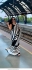 Bollywood Model Black and White green Satin digital print saree