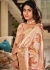 Beige color digital print handloom silk wedding wear saree 166006