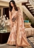 Beige color digital print handloom silk wedding wear saree 166006