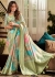 Pista green color digital print handloom silk wedding wear saree 166007
