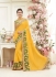 Party wear yellow color saree