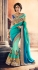 Party-wear-SeaGreen-Blue-color-saree