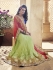 Party-wear-Green-Tomato-Red-color-saree