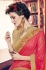 Party-wear-beige-pinky-red-color-saree