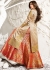 Shilpa shetty  golden beige and red color raw silk lehenga kameez