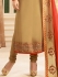 Drashti Dhami brown color georgette party wear anarkali kameez