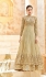 Off white color net party wear anarkali kameez