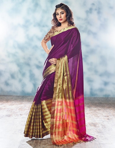 Leysa Designer Cotton Saree