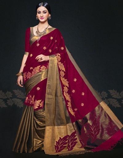 Aryaa August Ruby Designer Wear Cotton Sarees
