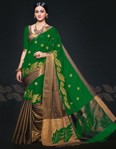 Arya August Lush Designer Wear Cotton Sarees