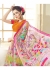 Multi Colored Printed Faux Georgette Saree 75046