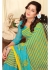 Green Colored Printed Faux Georgette Saree 89005