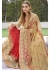 Beige Colored Embroidered Faux Georgette Net Festive Saree 1406