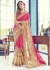 Magenta Faux Georgette Contemporary Embroidered Saree 1506