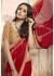 Red Colored Printed Faux Georgette Saree 31030 