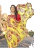 Yellow Colored Printed Faux Georgette Saree 2005