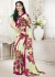Green Colored Printed Faux Georgette Saree 101