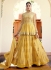 Light yellow georgette party wear anarkali 11002