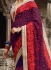 Party wear royal blue georgette saree 1953