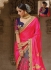 Party wear grey n pink half n half saree 1958
