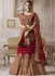 Red color velvet wedding lehenga choli 4010