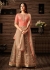 Sonal chauhan peach color net anarkali 4802