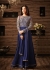 Sonal chauhan blue georgette wedding anarkali 4803