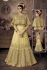 Yellow color net wedding anarkali 101