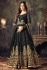 Sonal chauhan black georgette party wear anarkali suit 4705