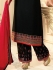 Drashti Dhami black semi stitched embroidered suit 1806