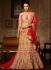 Pink lace work banglori silk a line lehenga choli 5003
