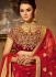 Maroon velvet a line wedding lehenga choli 5007