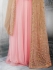 Peach color net wedding wear salwar kameez